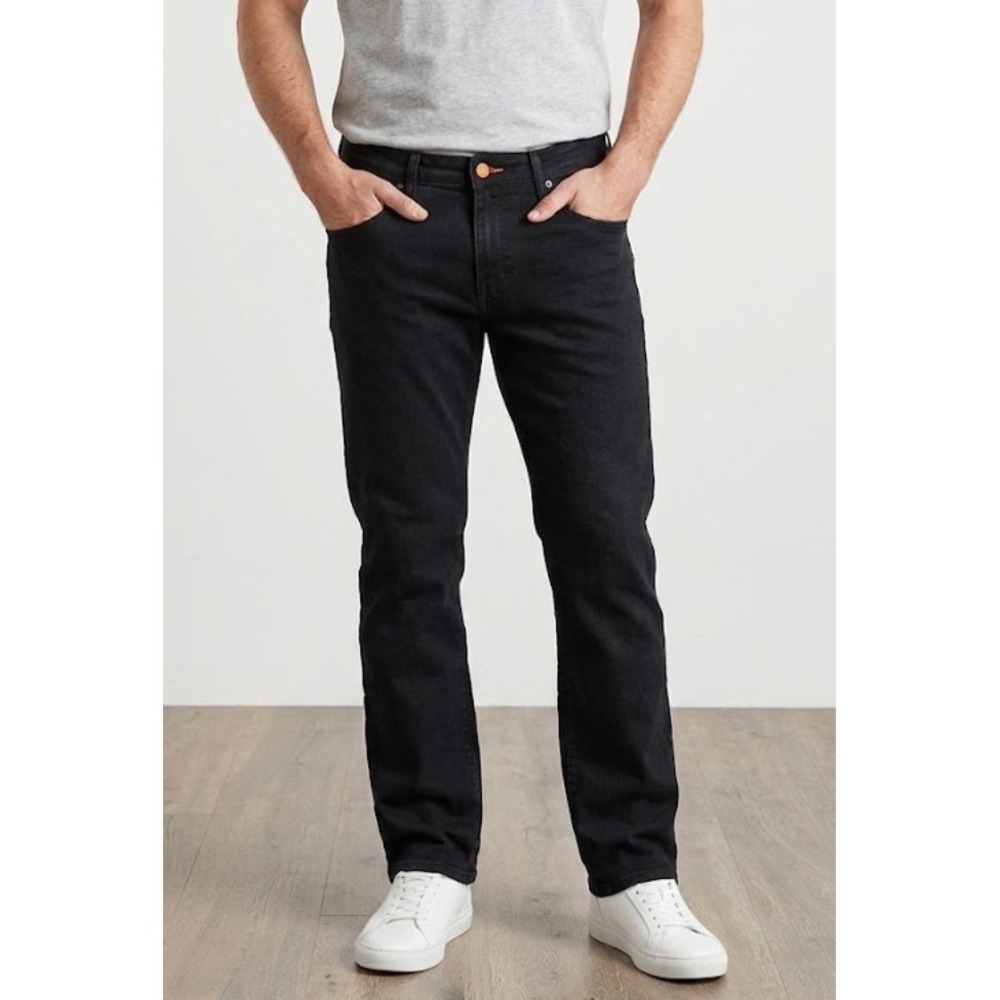 Weatherproof Vintage Mens Black Straight Fit Jeans‎ 36x30 Stretch Denim Pants